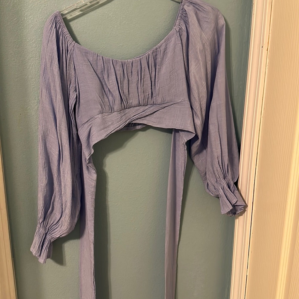 Shein wrap top size small